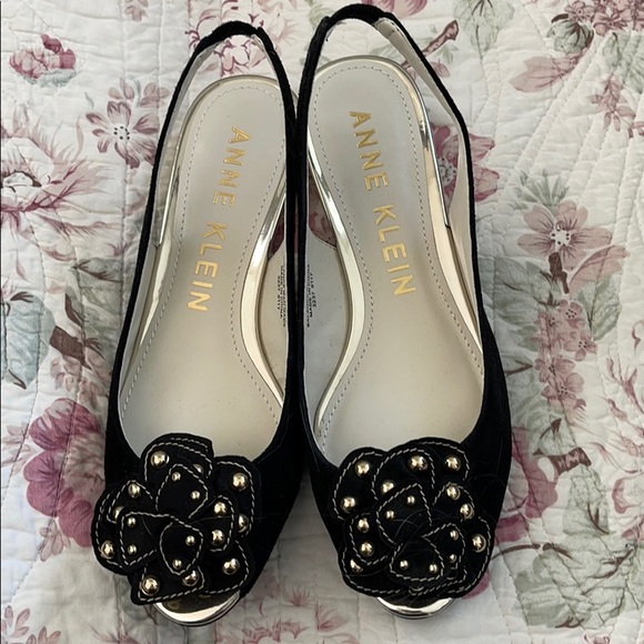 Anne Klein Slingback Open Toe Pumps - Picture 4 of 11